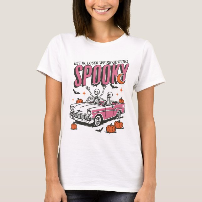 Camiseta Retro entra em perdedores estamos ficando assustad (Frente)