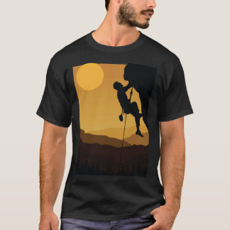 Camiseta Retro Escalada em Rocha Bouldering Anos 80 Montanh