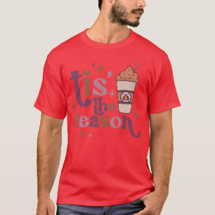Camiseta Retro Esta É A Época Pumpkin Latte Happy Fall Thal
