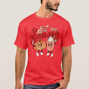 Camiseta Retro Esta É A Época Queda Pumpkin Spice Engraçado