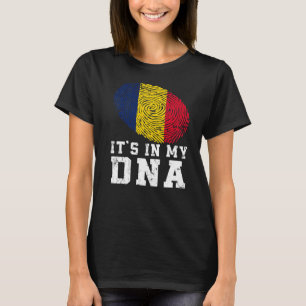 Camiseta Retro Está no Patriótico do Meu Dna Chad Flag