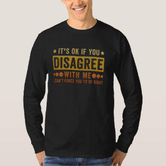 Camiseta Retro Está tudo bem se você discorda de mim, Sarca