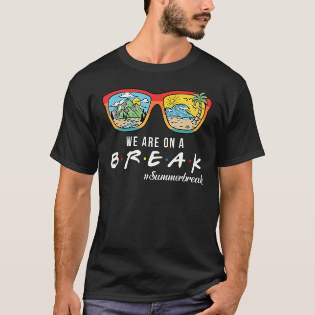 Camiseta Retro Estamos Em Break Professora Break Hello (Frente)