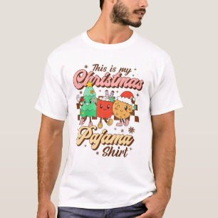 Camiseta Retro, Este É Meu Café Da Árvore De Natal Do Pajam