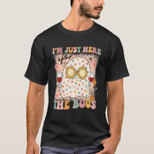 Camiseta Retro, estou aqui para o Boos Halloween.