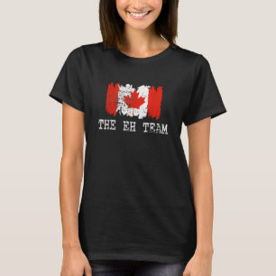 Camiseta Retro, estou no Eh Team Maple Leaf Canadian Flag