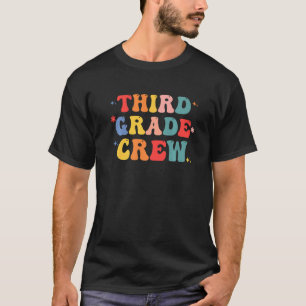 Camiseta Retrô Estudantes De Tripulação Do Terceiro Grau