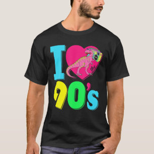 Camiseta Retro Eu Adoro O Figurino Do Fato Dos Anos 90 Dino