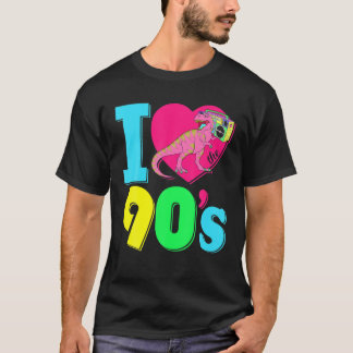 Camiseta Retro Eu Adoro O Figurino Do Fato Dos Anos 90 Dino