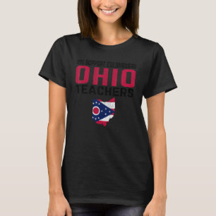 Camiseta Retro Eu Apoio Columbus Ohio Professor Em Greve OH