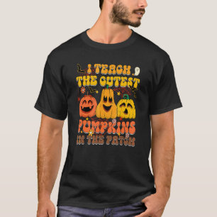 Camiseta Retro Eu Ensino As Abóboras Mais Fofas Do Remendo