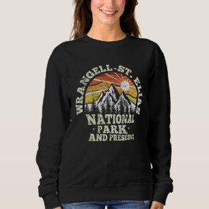 Camiseta Retro EUA Alasca 1980 Parque Nacional Wrangell St
