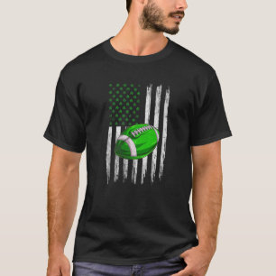 Camiseta Retro EUA Flag Football Shamrock Sports Rua, Patrí