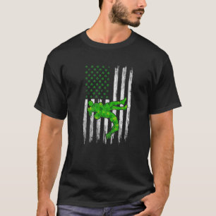 Camiseta Retro EUA Flag Luta Shamrock Sports Rua. Patri