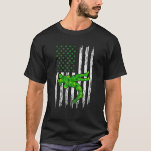 Camiseta Retro EUA Flag Luta Shamrock Sports Rua. Patri