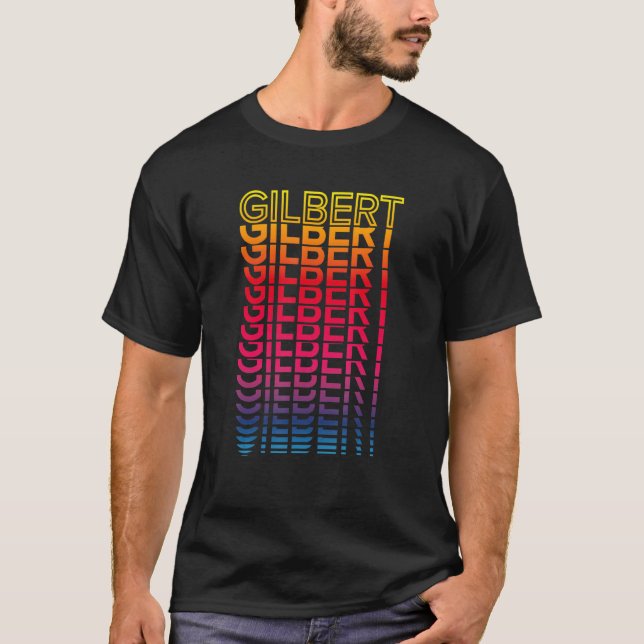 Camiseta Retro Eusa Colorful City Nostalgic Gilbert (Frente)