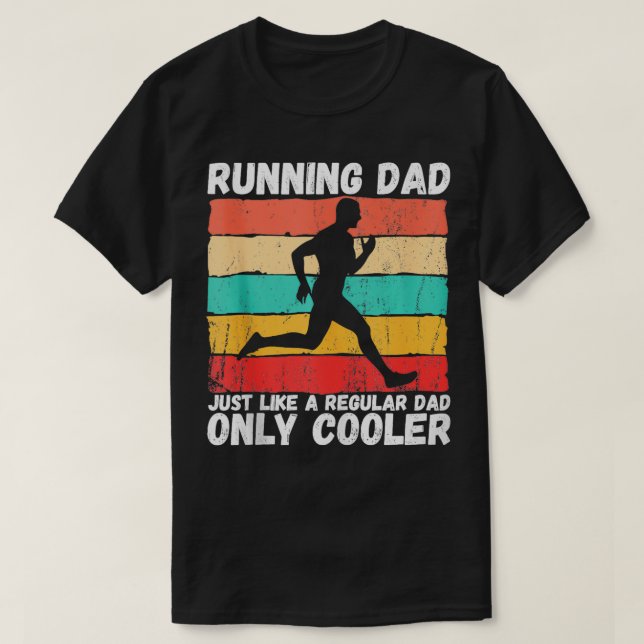 Camiseta Retro Executando Pai Funny Runner Marathon Athlete (Frente do Design)