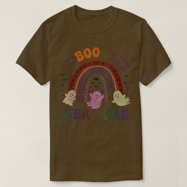 Camiseta Retro FABOOLOUS LIBRARIAN Costume This Is My Scary (Frente do Design)