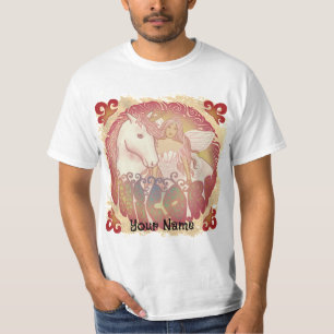 Camiseta Retro Fairy e Unicórnio