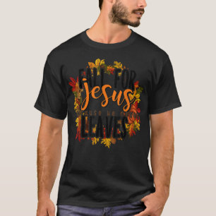Camiseta Retro Fall Deixa O Outono Cristão Dizendo Religião