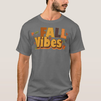 Camiseta Retro Fall Vibes Happy Fall Y Outono
