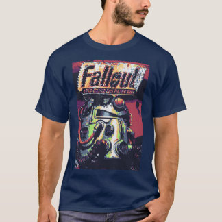 Camiseta Retro Fallout Capa de garota