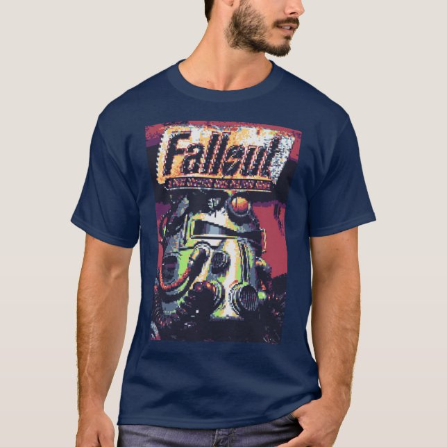 Camiseta Retro Fallout Capa de garota (Frente)