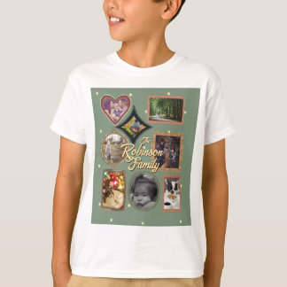 Camiseta Retro Family 8 Photo Collage CUSTOM