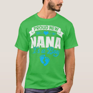 Camiseta Retro Family Proud New Nana It's A Boy Gender Reve