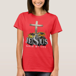 Camiseta Retro Fé – Jesus Salvou Minha Vida Cristã