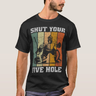 Camiseta Retro Fecha o Seu Cinco Buraco Engraçado Vintage H
