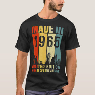 Camiseta Retrô Feito Em 1965, 58 Anos De Esforço
