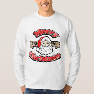 Camiseta Retro Feliz Natal 1970 Papais noeis