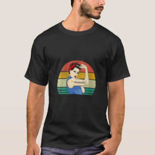 Camiseta Retro Feminina Vacinada Acredita Em Vacin