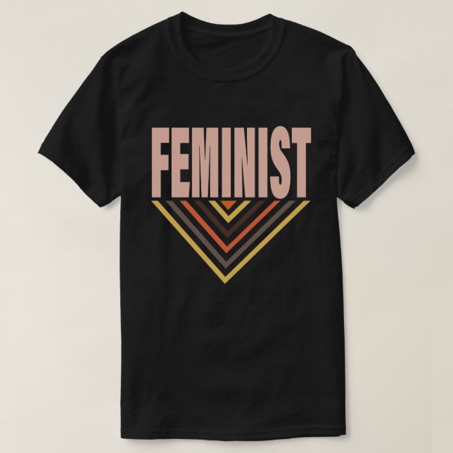 Camiseta Retro Feminista (Frente do Design)