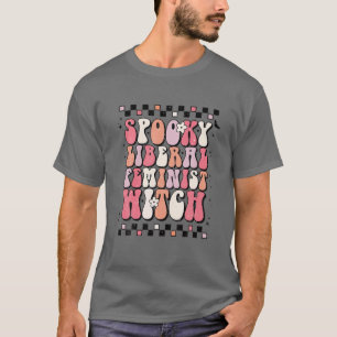 Camiseta Retrô Feminista de Bruxa Figurino do Dia das Bruxa