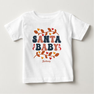 Camiseta Retro Férias Santa Baby Personalizado