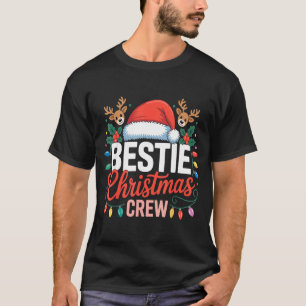 Camiseta Retro Festivo Ie Natal Tripulação Chapéu de Papai
