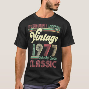 Camiseta Retro Fevereiro De 1977 Vintage Oldie but Goodie 4