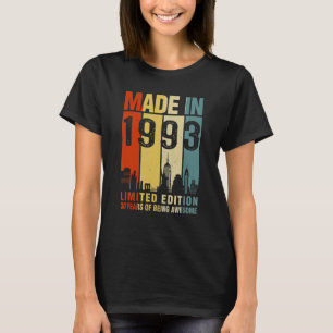 Camiseta Retrô Fez Em 1993 30 Anos De Ser Incrível
