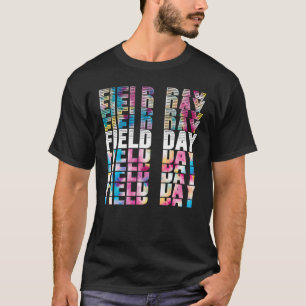 Camiseta Retro Field Day 2023 Tie Dye Kids Meninas Ensinam