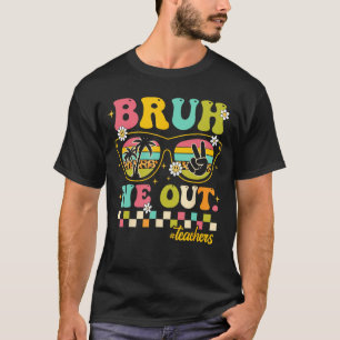 Camiseta Retrô Fim Do Ano Escolar Professor Summer Bruh