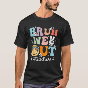 Camiseta Retrô Fim Do Ano Escolar Professor Summer Bruh