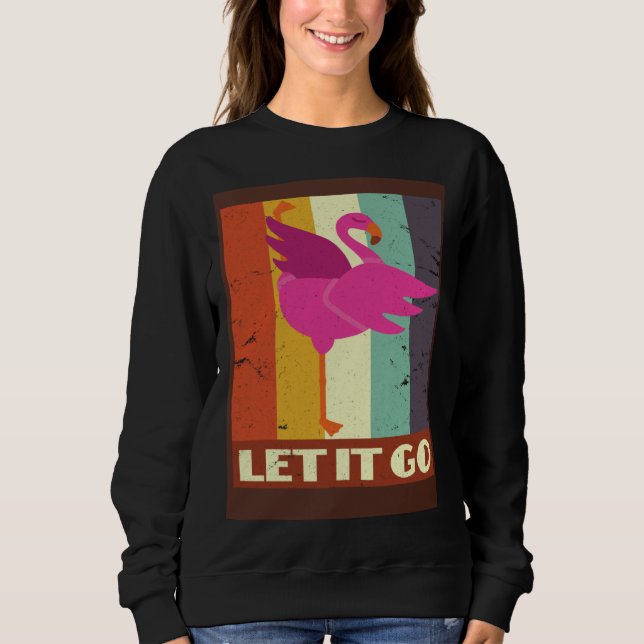 Camiseta Retro Flamingo Yoga Meditation Workout Exercise Mo (Frente)