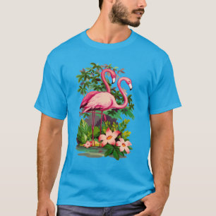Camiseta Retro Flamingos