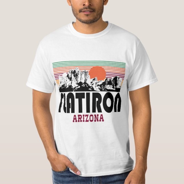 Camiseta Retro Flat Iron Superstitions Mountain Arizona  (Frente)