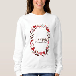 Camiseta Retro Floral Heart Valentine Custom Grandma Mom