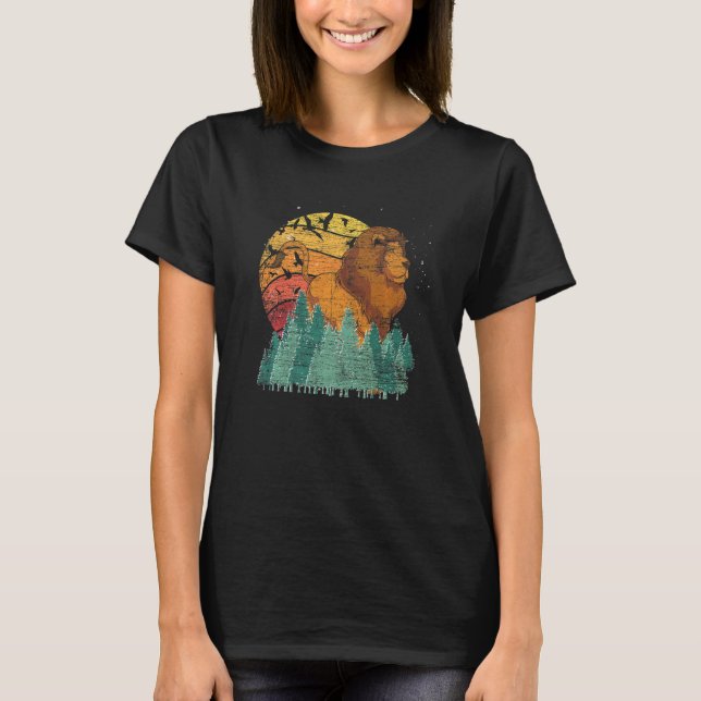 Camiseta Retro Forest Nature Africa Safari Animal  Birds Li (Frente)