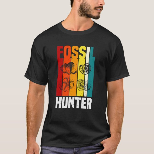 Camiseta Retro Fossil Hunter Apparel Fossil Hunting (Frente)