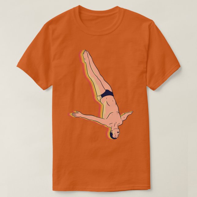 Camiseta Retro Free Dive (Frente do Design)